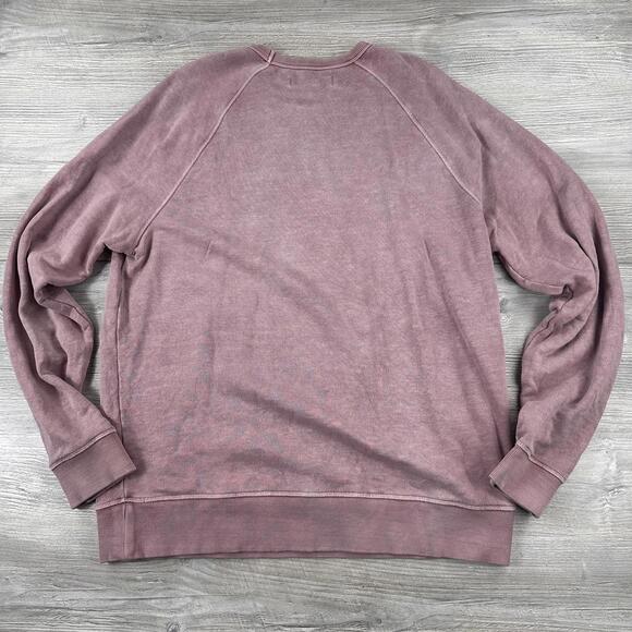 Outerknown Sur Sweatshirt Mens XL Purple Lavender Hemp Organic Cotton Huckberry - Picture 6 of 6